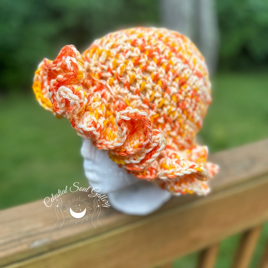 Florida Rays Crochet Ruffle Hat
