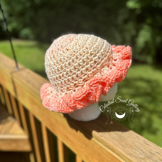 Flirt with Finesse Crochet Ruffle Hat