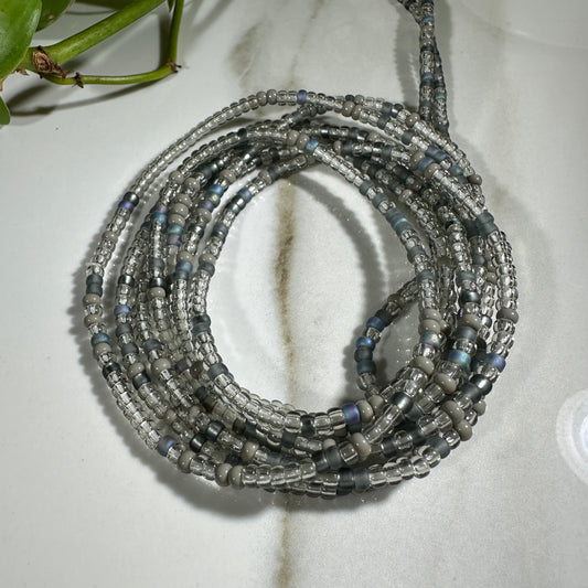 Gradient Grey Kaleidoscope Waistbead